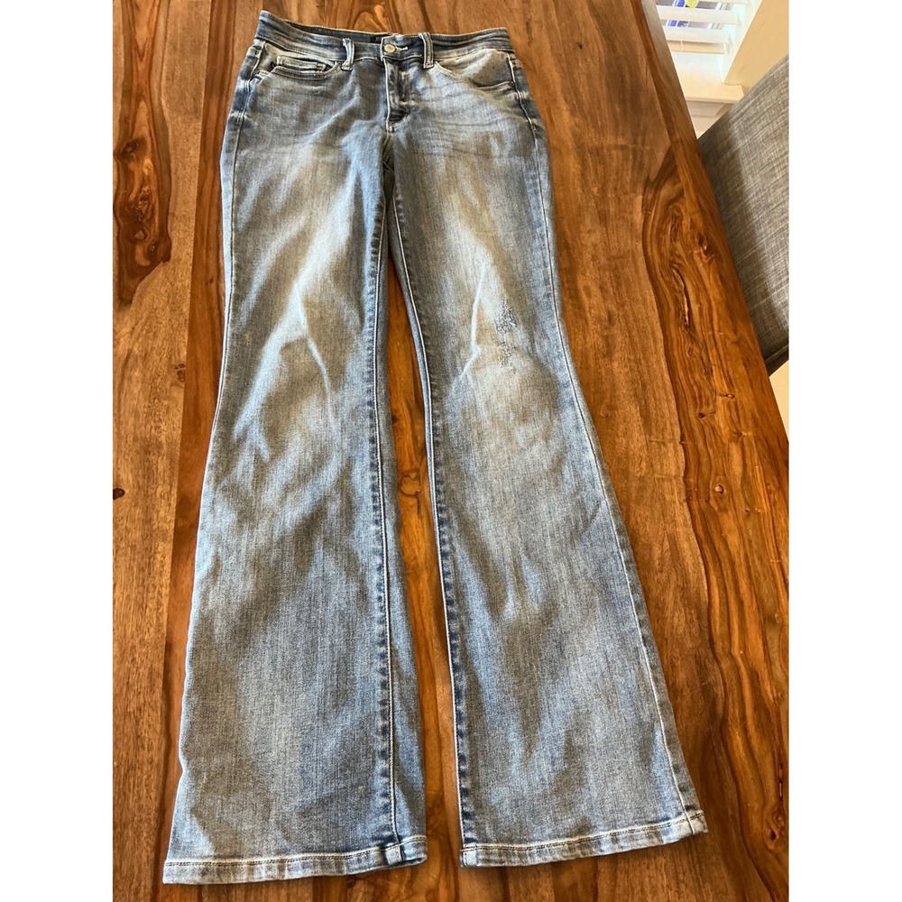 Judy Blue Boot Cut Jeans Womens 3/26 Light Wash Mid Rise Stretch Denim JB82331LT - Picture 12 of 15
